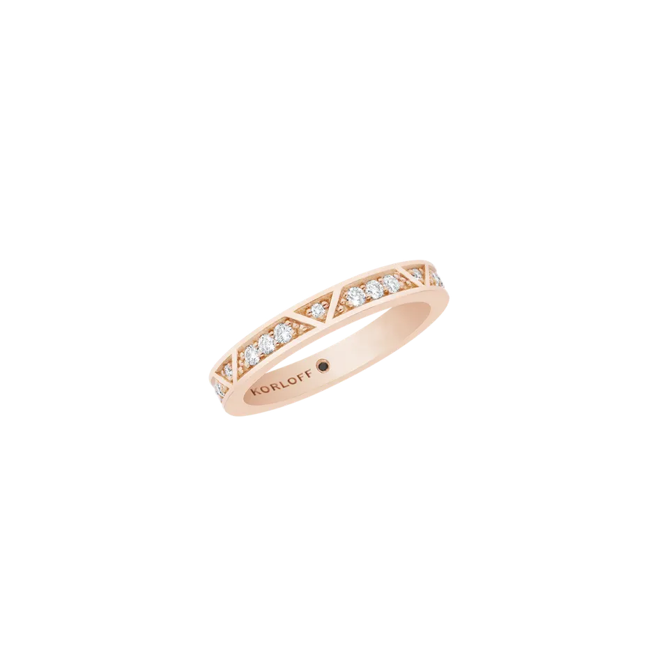 Korloff Eclat JL-JER07-PG/D alliance oro rosa 1 rango diamanti