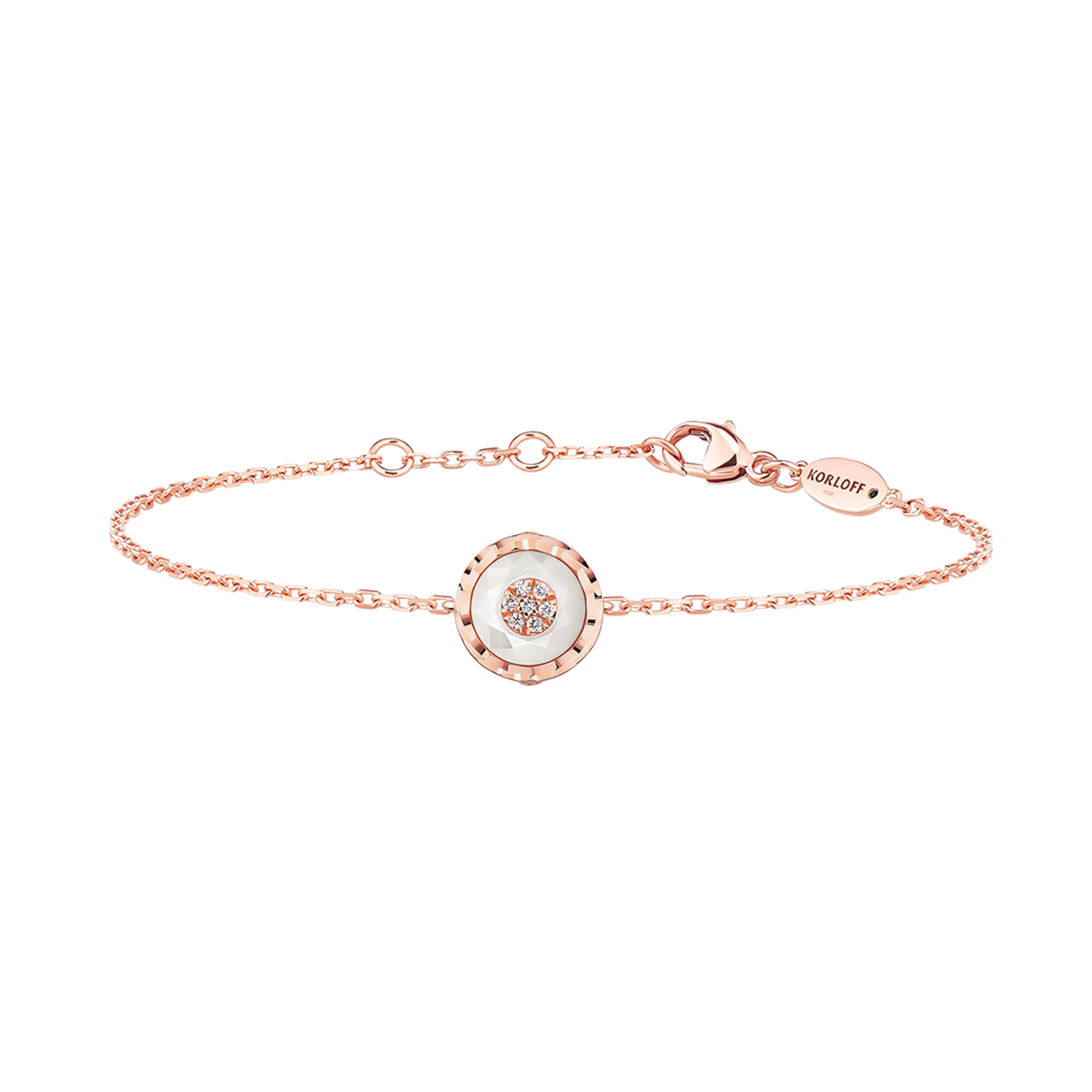 Korloff Je Play JL-JJPB02 bracciale oro rosa diamanti madreperla