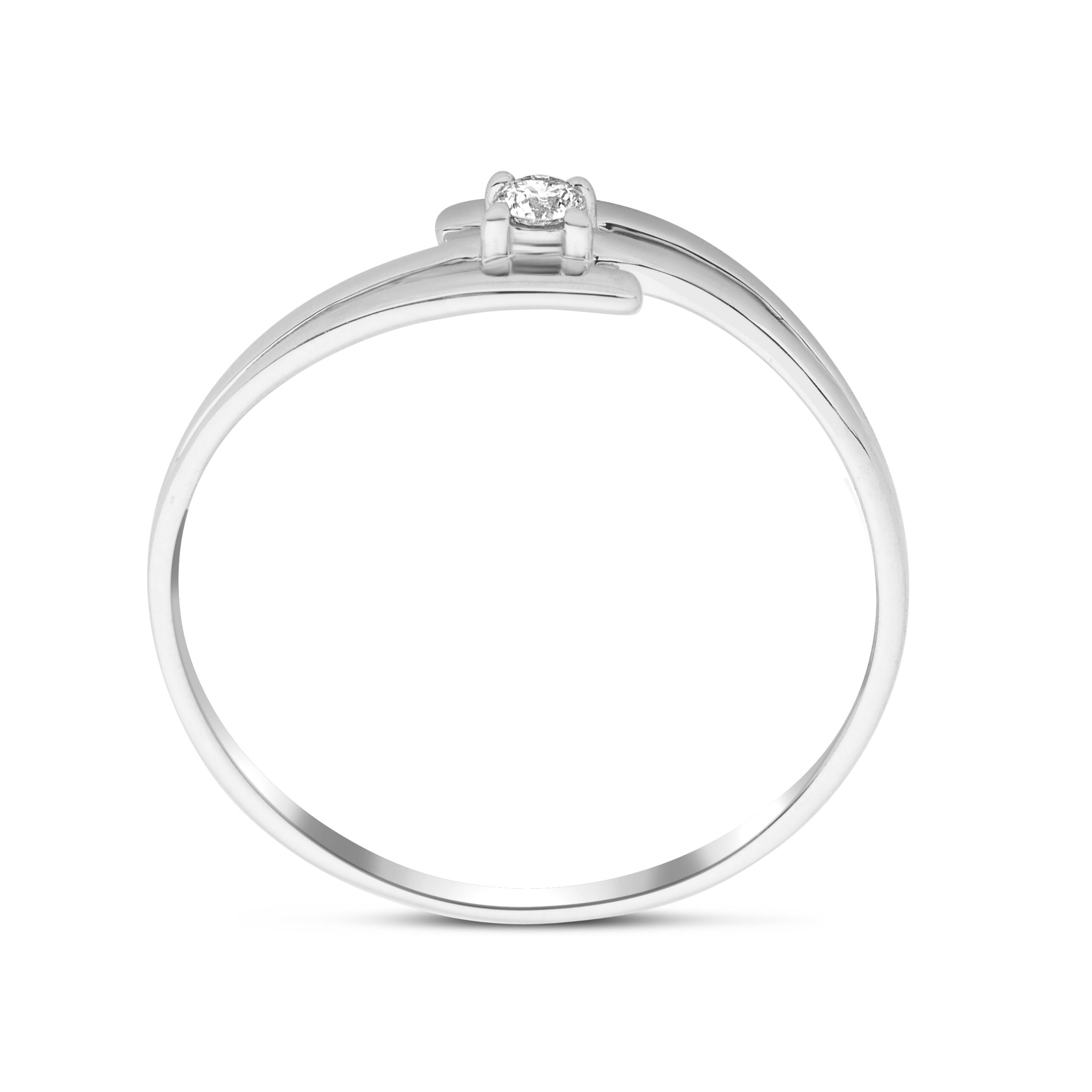Miore Ring anello oro bianco 9kt 375