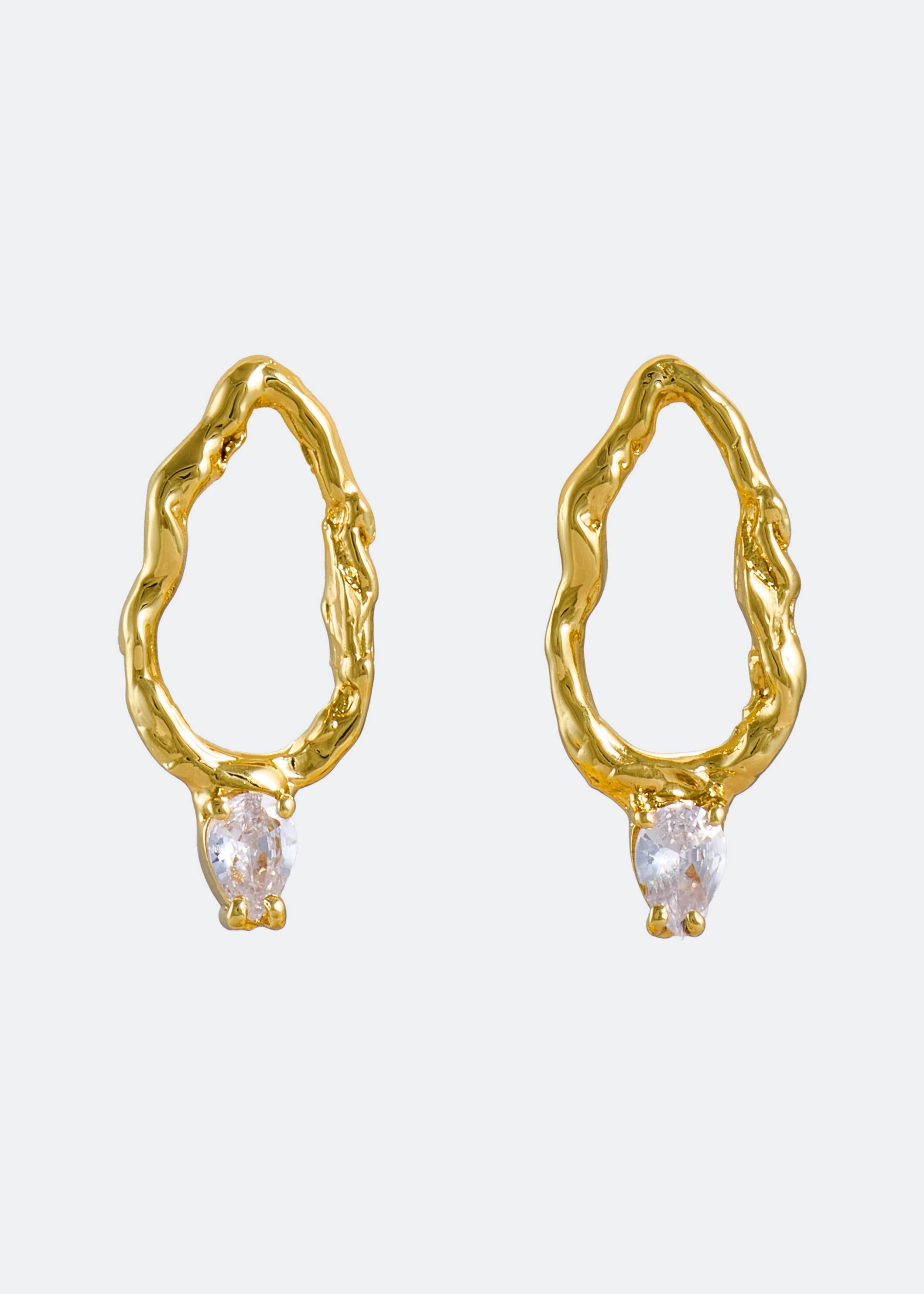 Voodoo Jewels Mini Voodoo Mini Branch orecchini oro pietre sintetiche