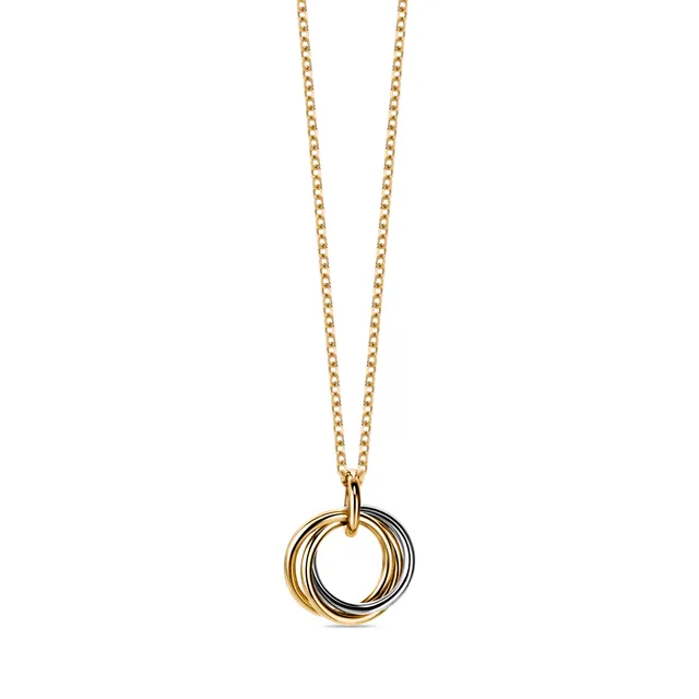 Miore Collana Oro Bicolore 9Kt 375 Donna