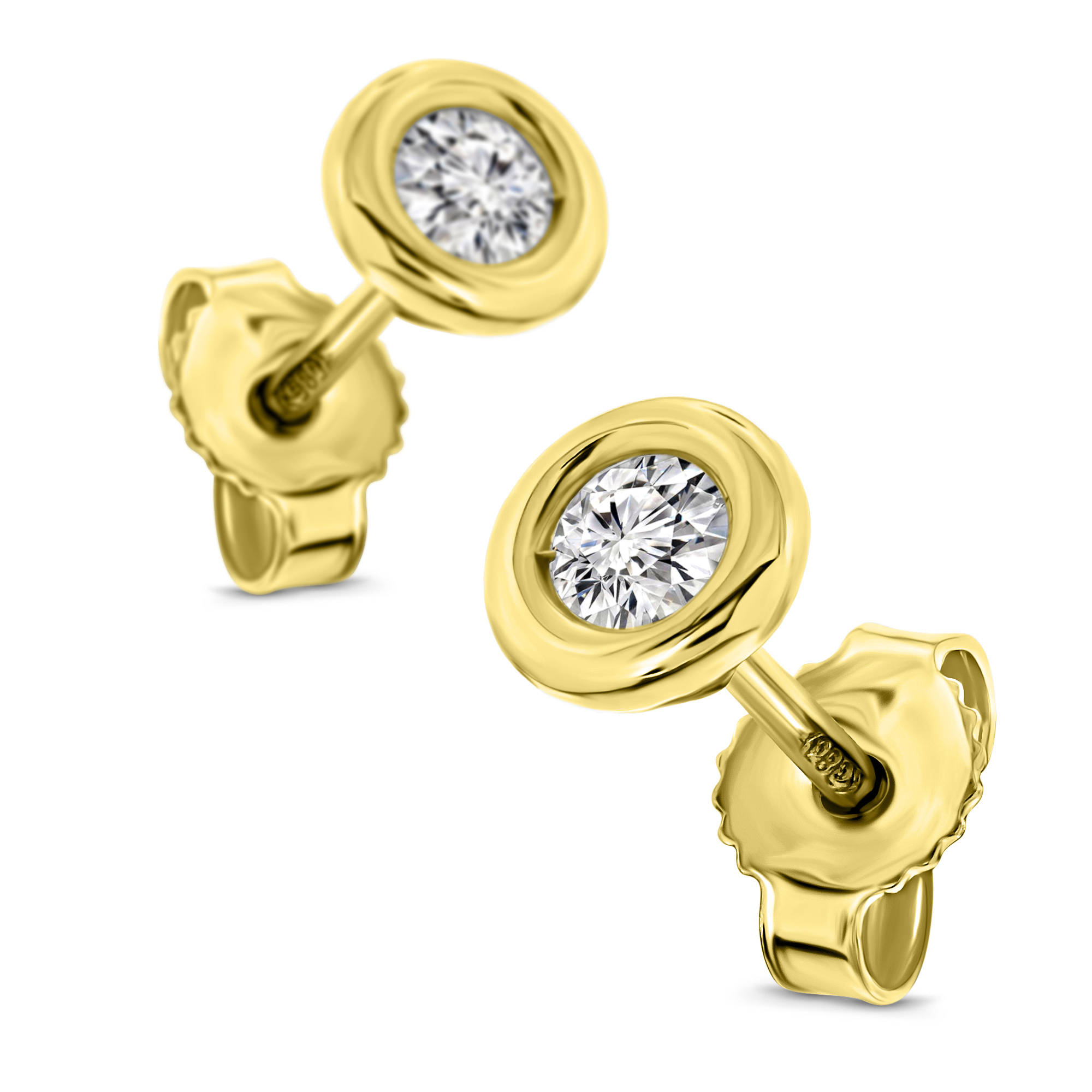 Miore Orecchini Oro Giallo 14 Kt