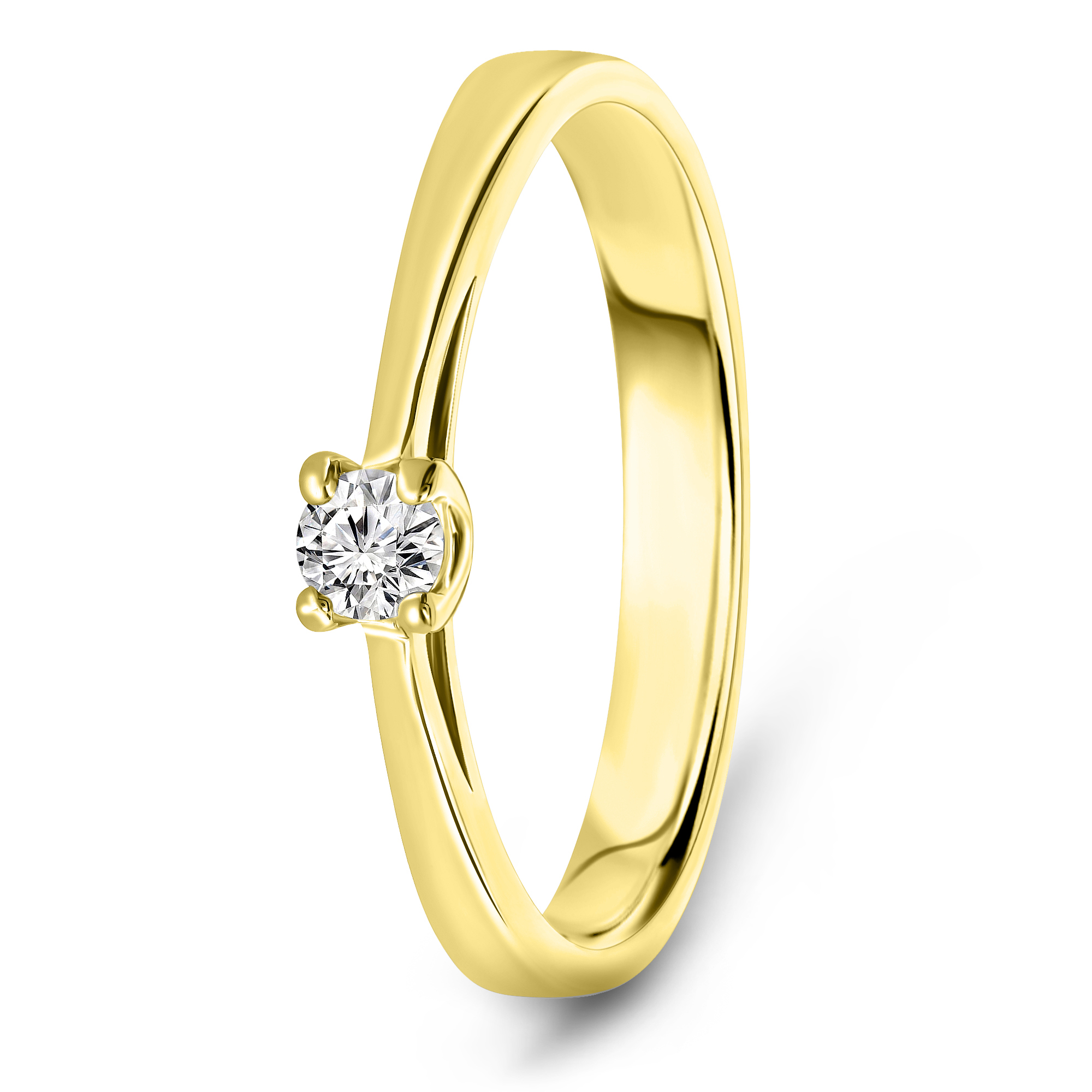 Miore Anello Oro Giallo 14Kt 585