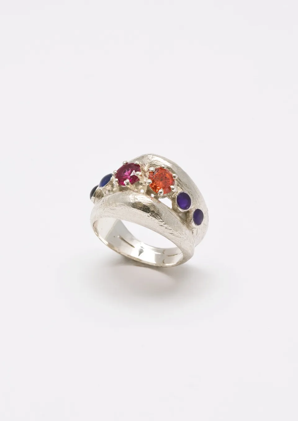 Voodoo Jewels Bold Shapes Suri anello argento misura M
