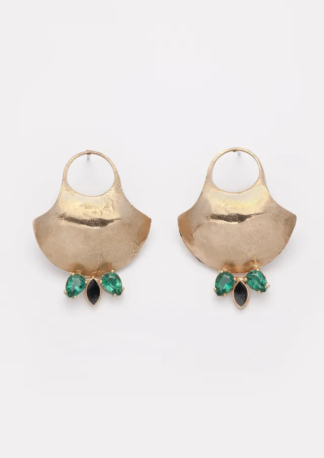 Voodoo Jewels Bold Shapes Ani orecchini bronzo glitter pietre