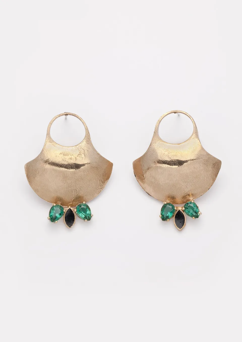 Voodoo Jewels Bold Shapes Ani orecchini bronzo glitter pietre