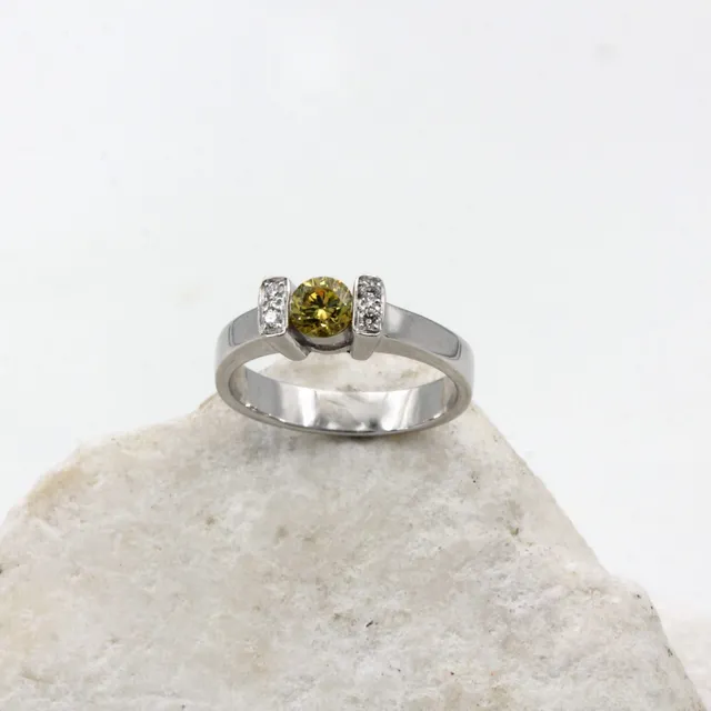 Anna Gioielli Classici Anello Oro Bianco Diamante 0,55 ct