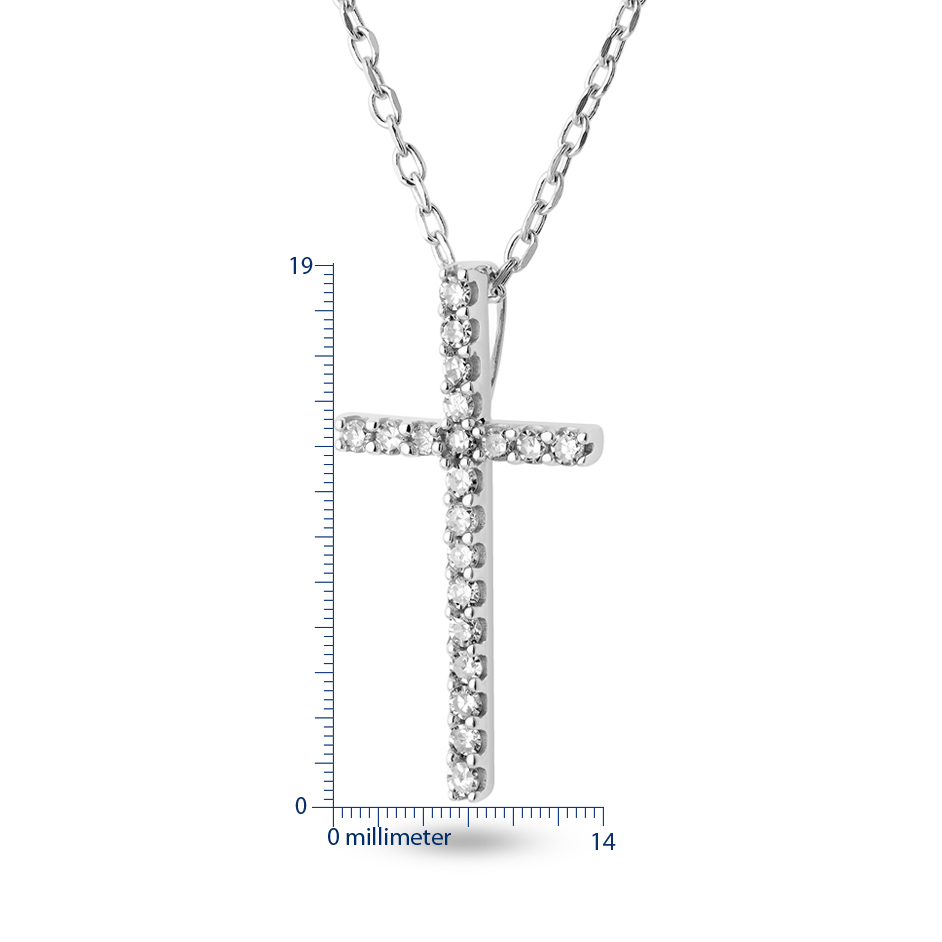 Miore Collana Oro Bianco 14KT 585