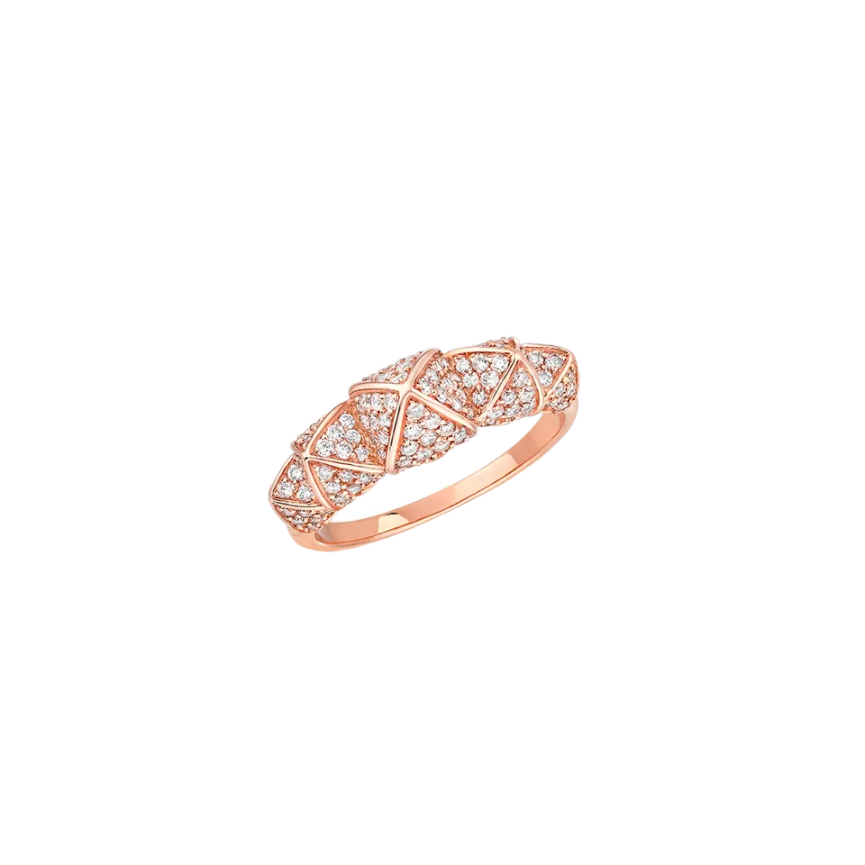 Korloff Korlove JL-JKVR02 Anello 5 Cuori Oro Rosa Diamanti