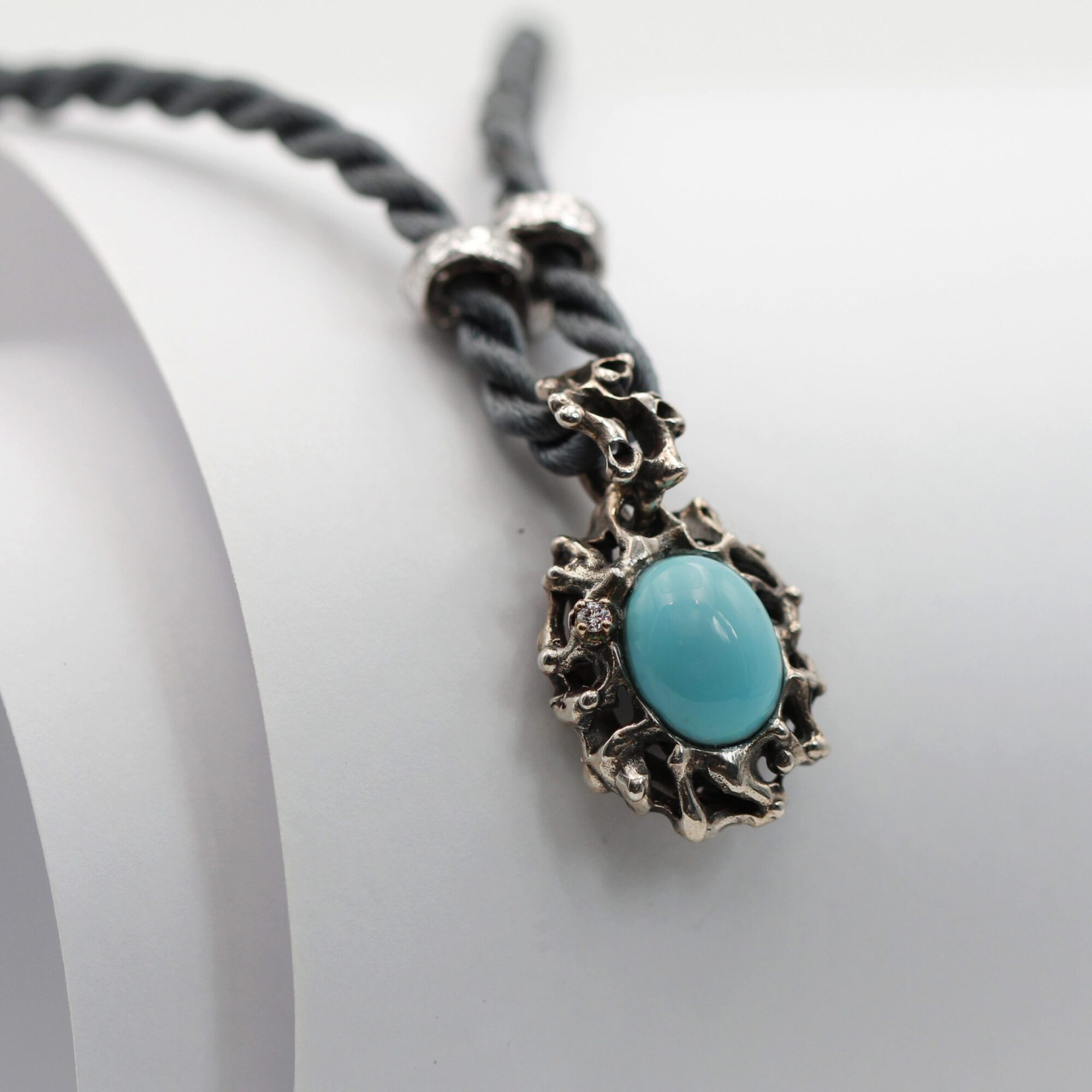 Anna Gioielli Jolly Jewels ciondolo turchese diamante oro argento