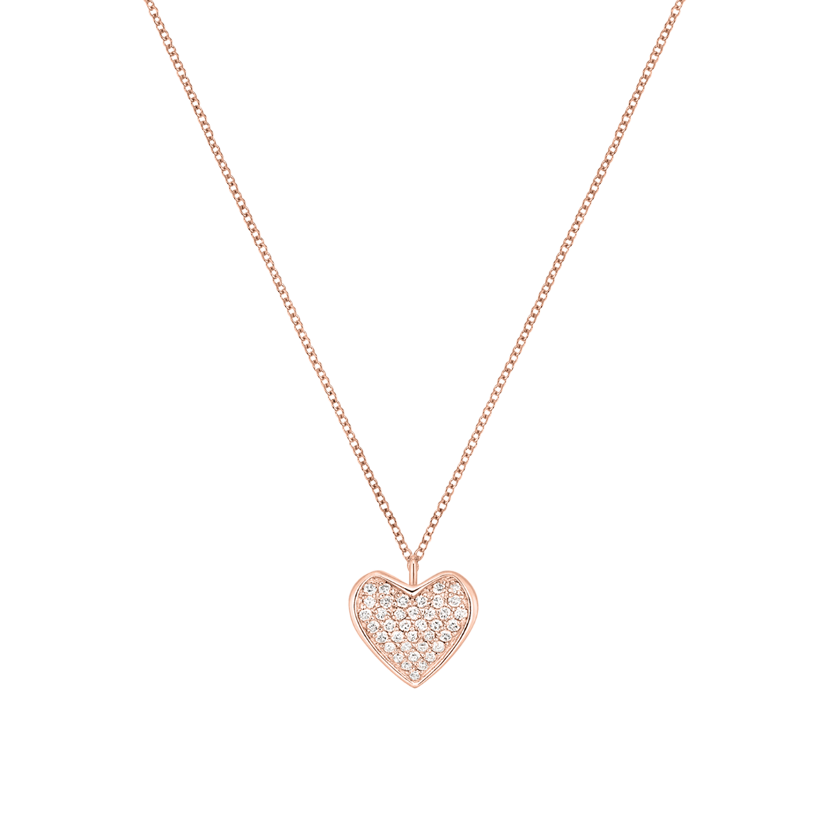Korloff Korlove JKVP04 collana oro rosa diamanti cuore