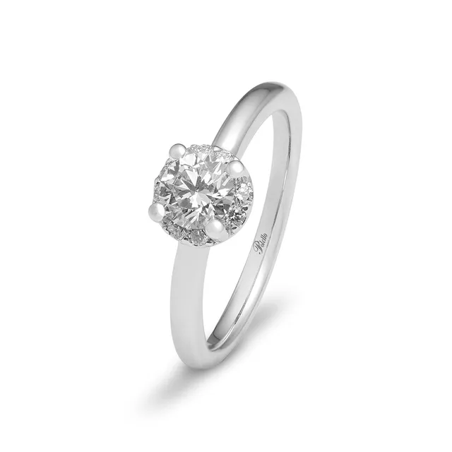 Polello Sì Lo Voglio anello platino diamanti brillante
