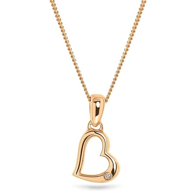 Miore collana oro rosa 9kt 375