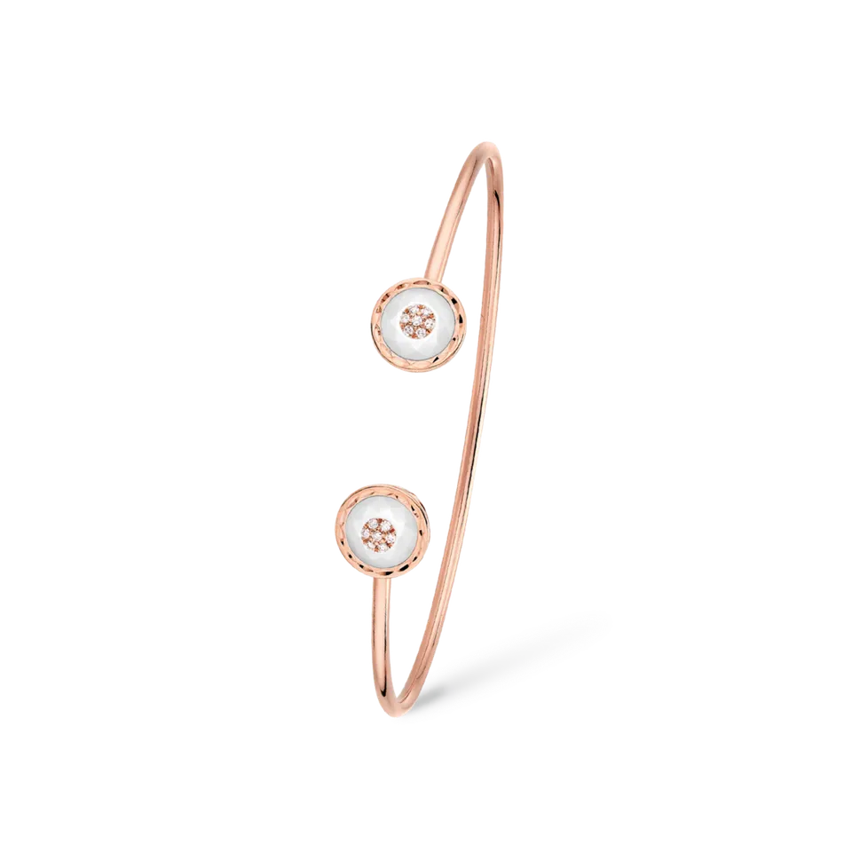 Korloff Je Play Jonc Toi&Moi Bracciale oro rosa madreperla 16 cm