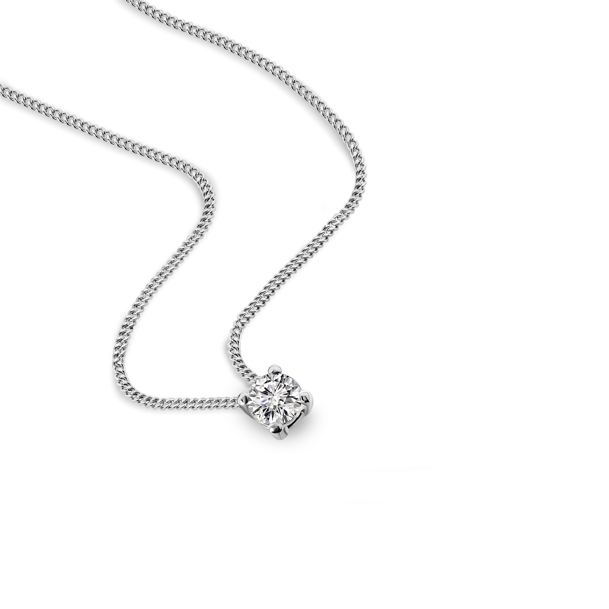 Miore Necklace Collana Oro Bianco 14KT Classica