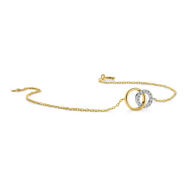 MIORE Bracciale Oro Bicolore 9KT 375