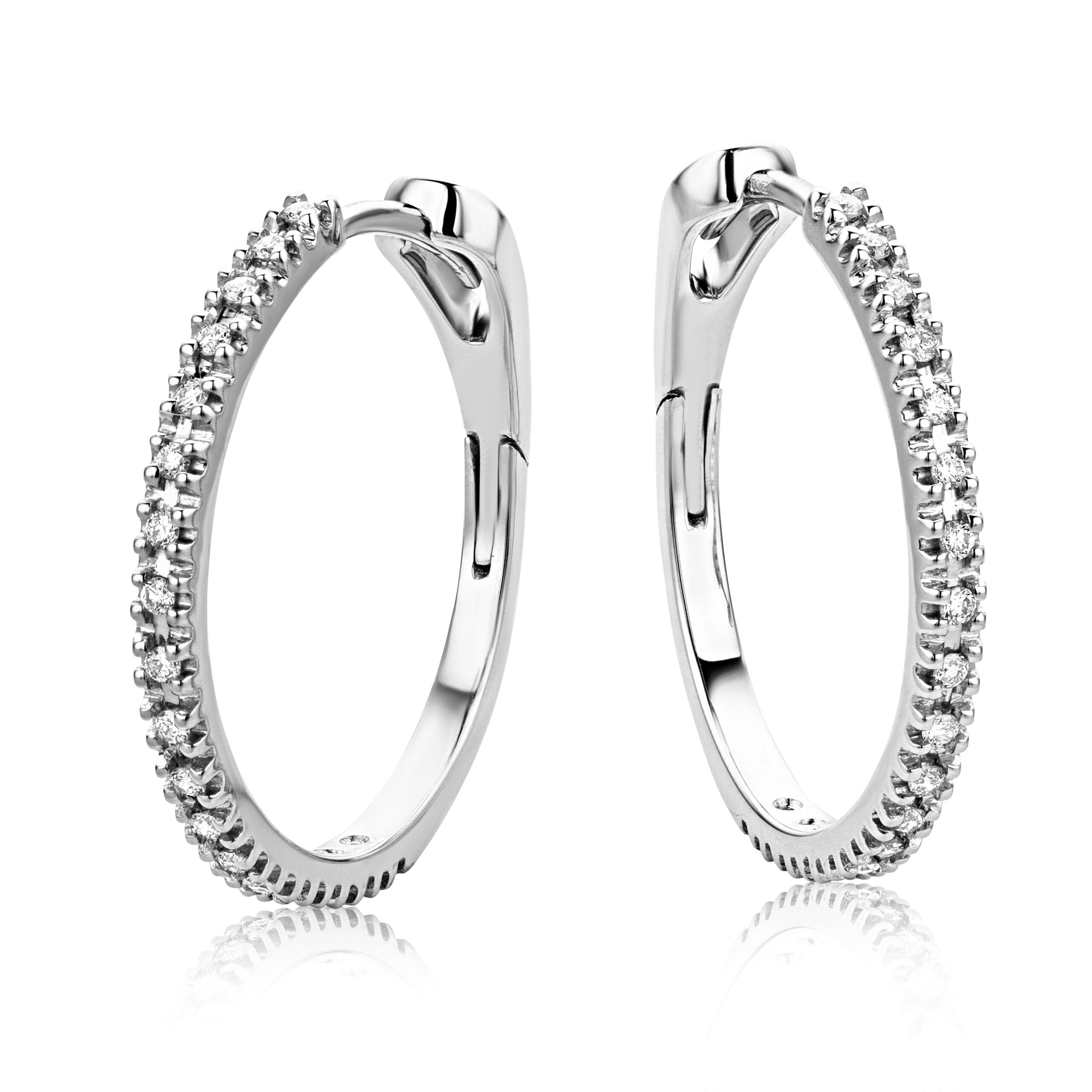 Miore orecchini oro bianco 18 kt 750