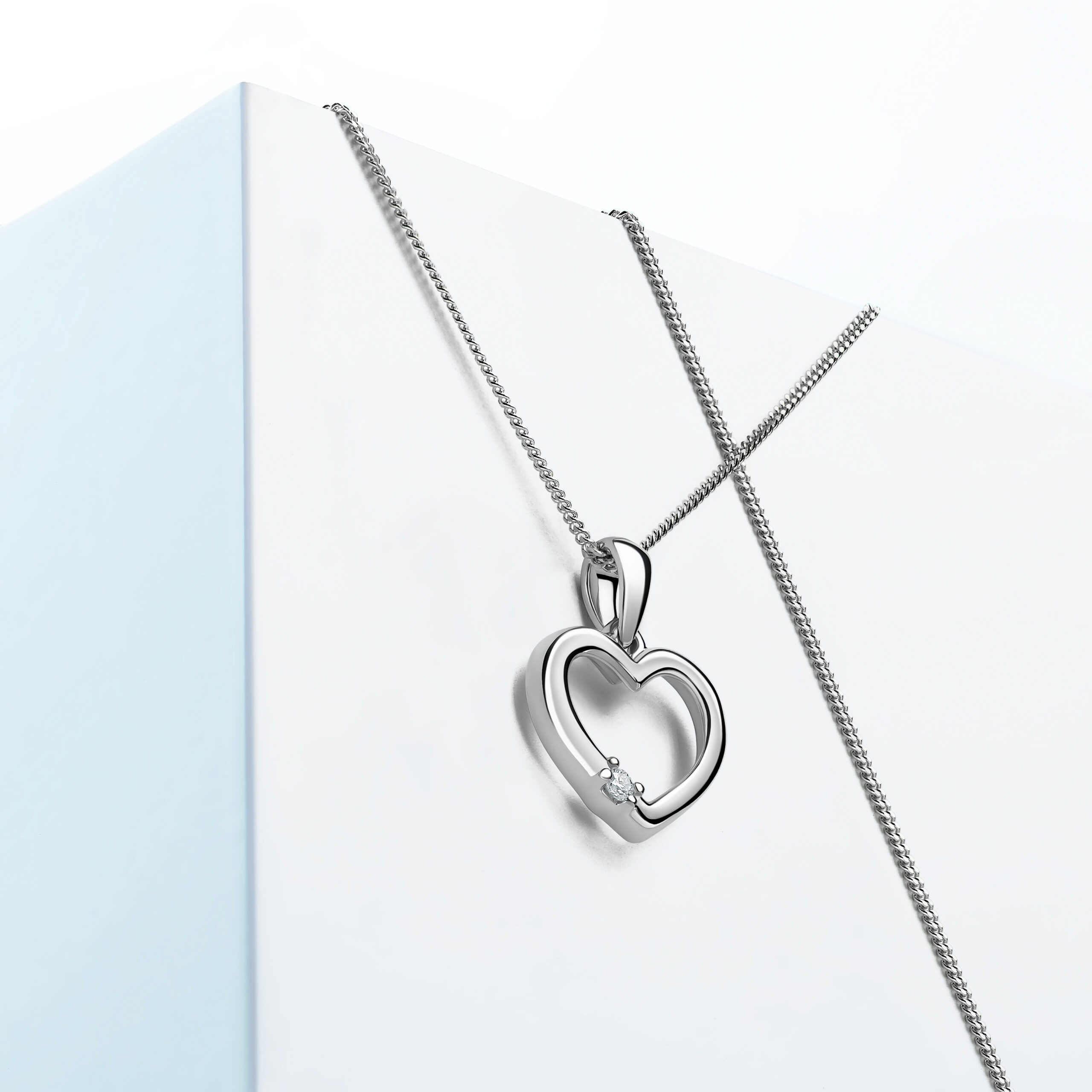 Miore Necklace Collana Oro Bianco 9Kt 375