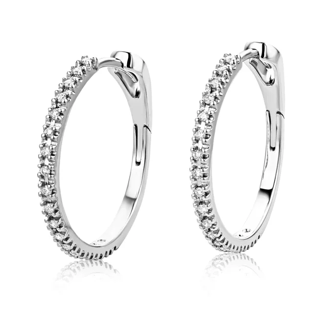 Miore orecchini oro bianco 18 kt 750