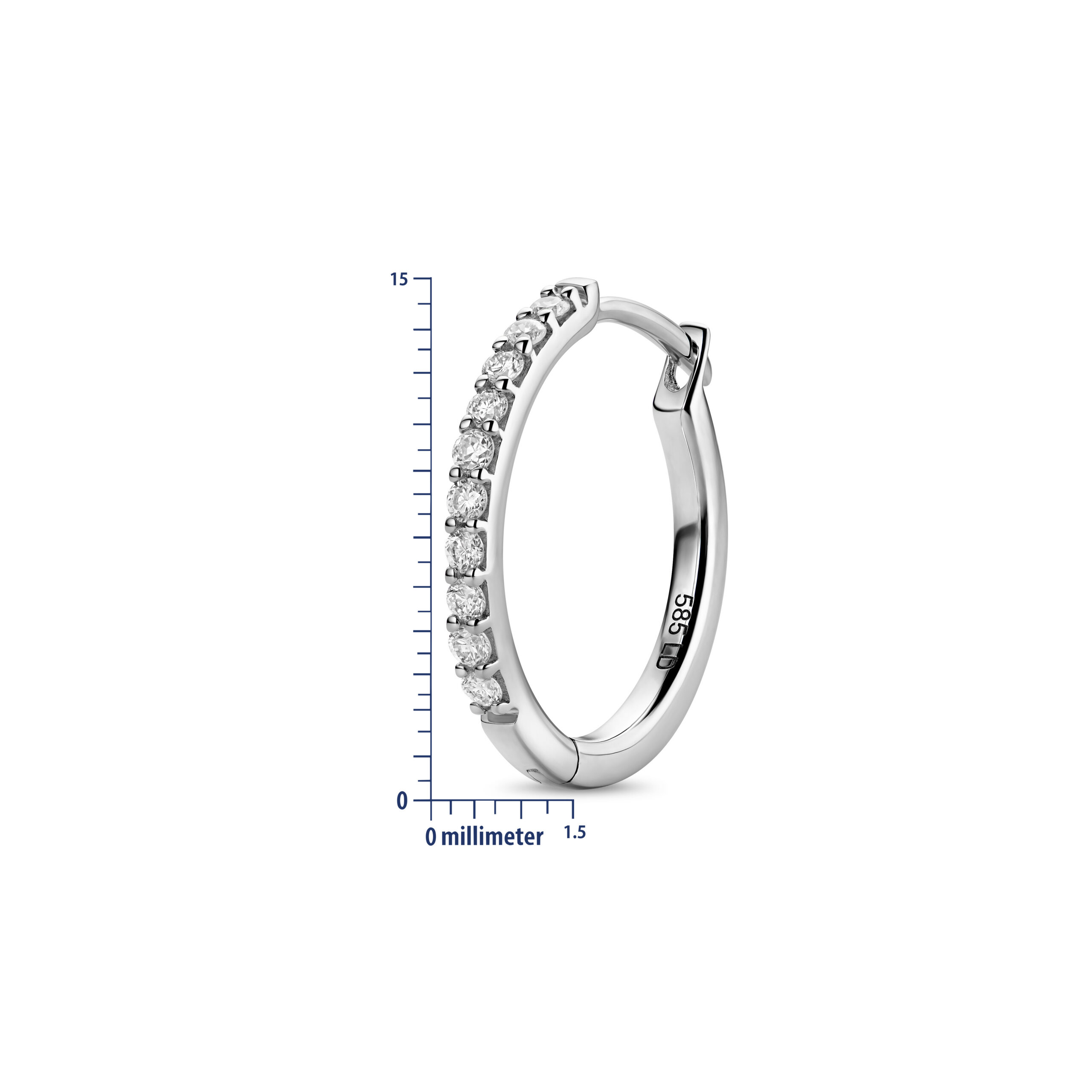 Miore Orecchini Oro Bianco 14KT