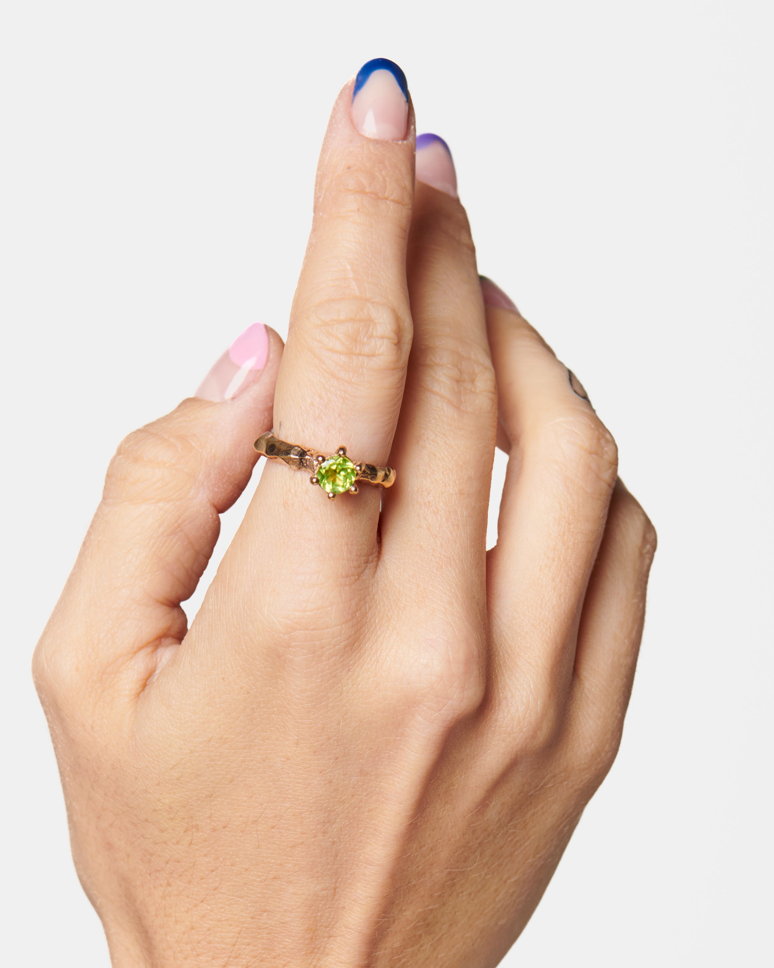 Voodoo Jewels Love Letter Green anello solitario peridoto