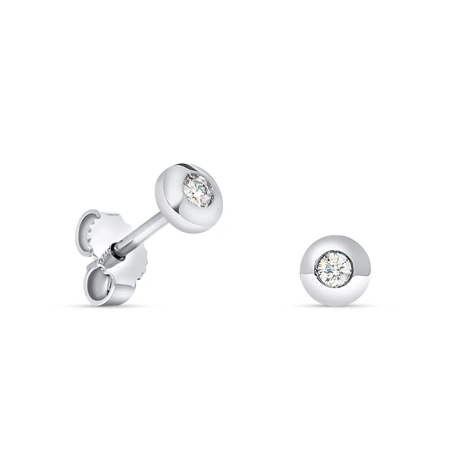 Miore Orecchini Oro Bianco 585 14KT Donna