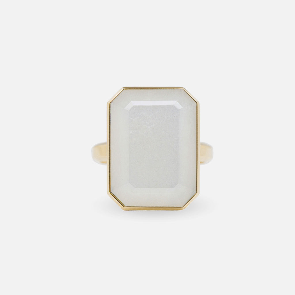 Ringly Luxe Daydream anello smart Moonstone oro misura 6
