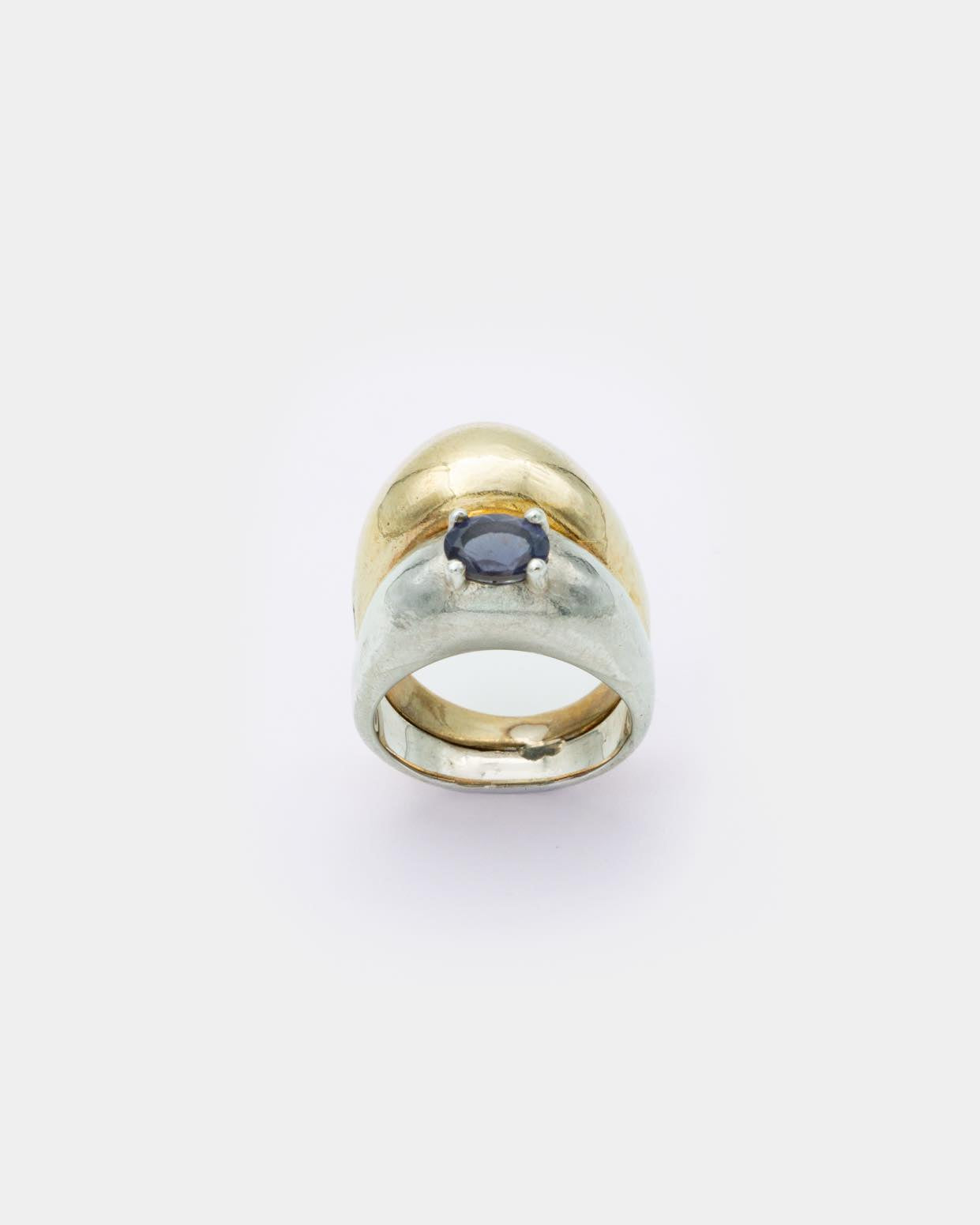 Voodoo Jewels Bold Shapes Leda anello iolite argento taglia M