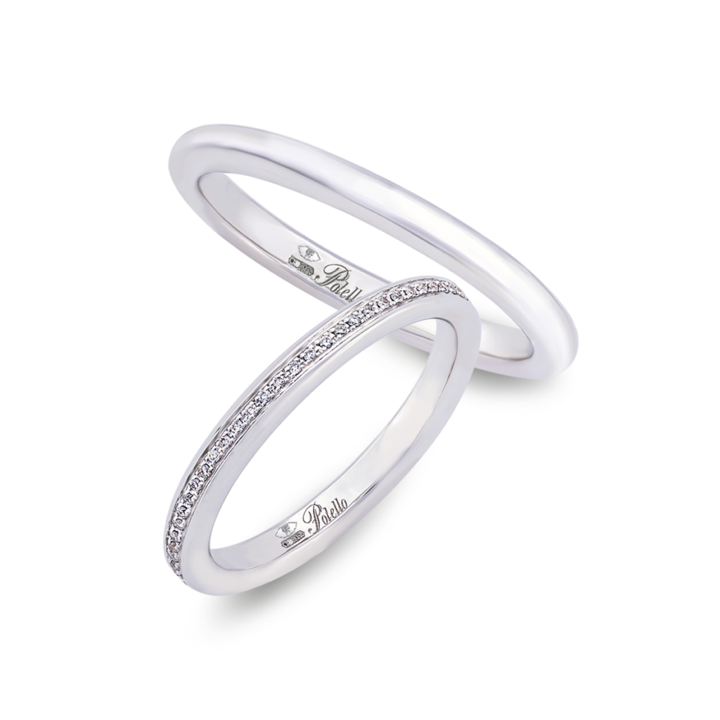 Polello Si Lo Voglio Fedi in Platino Matrimonio