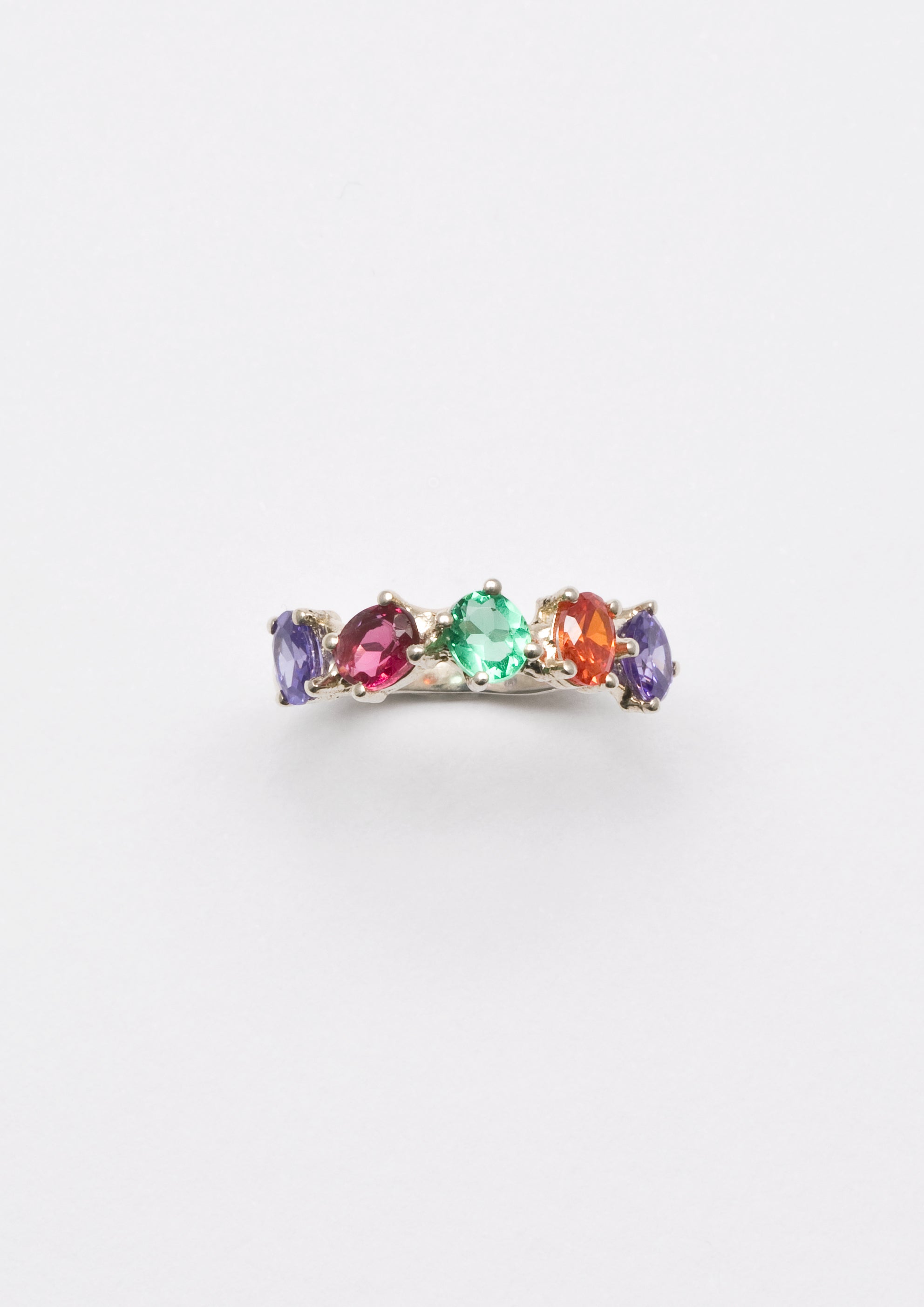 Voodoo Jewels Bold Shapes Thesan anello argento pietre ovali