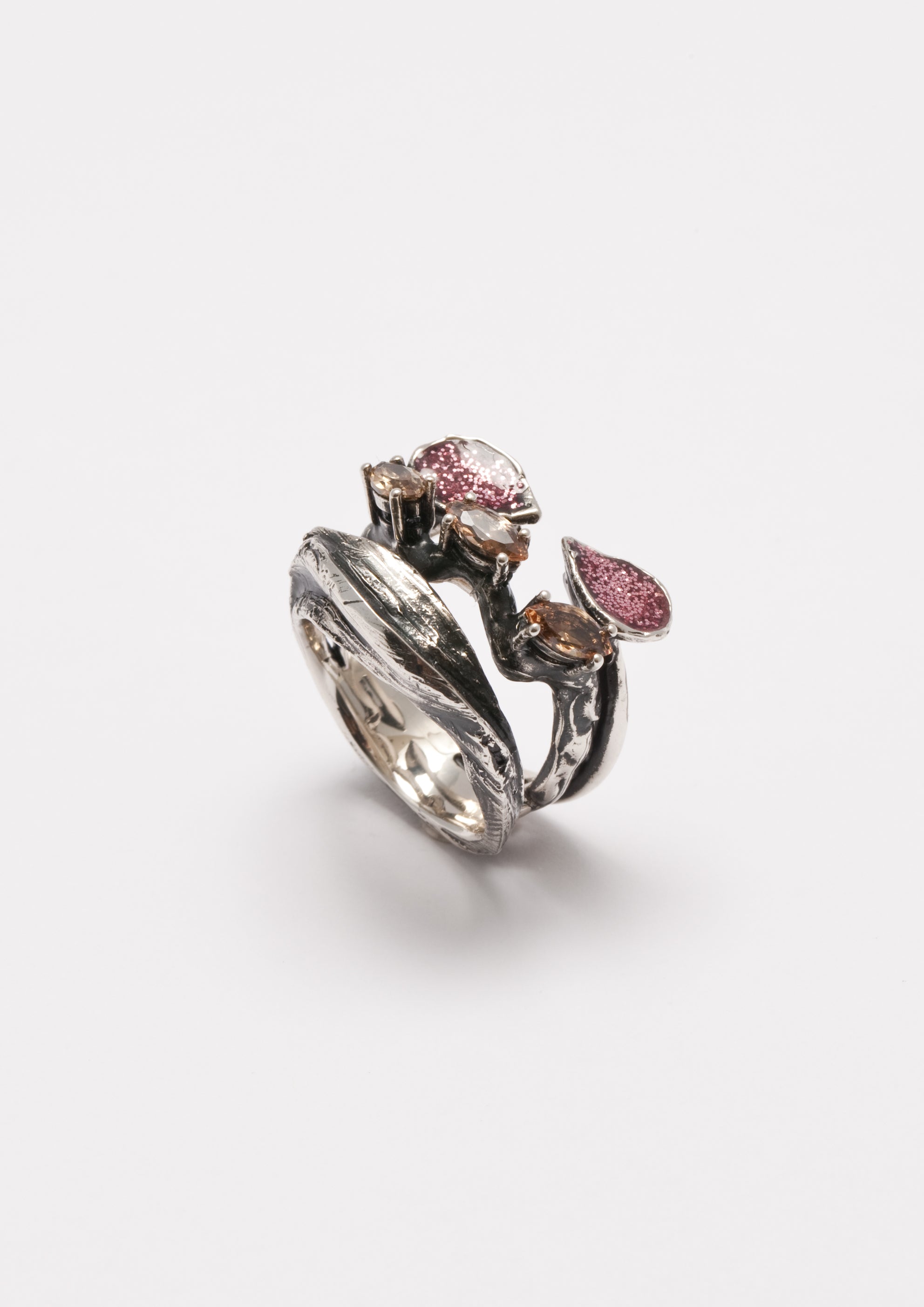 Voodoo Jewels Bold Shapes Carisia anello argento marquise