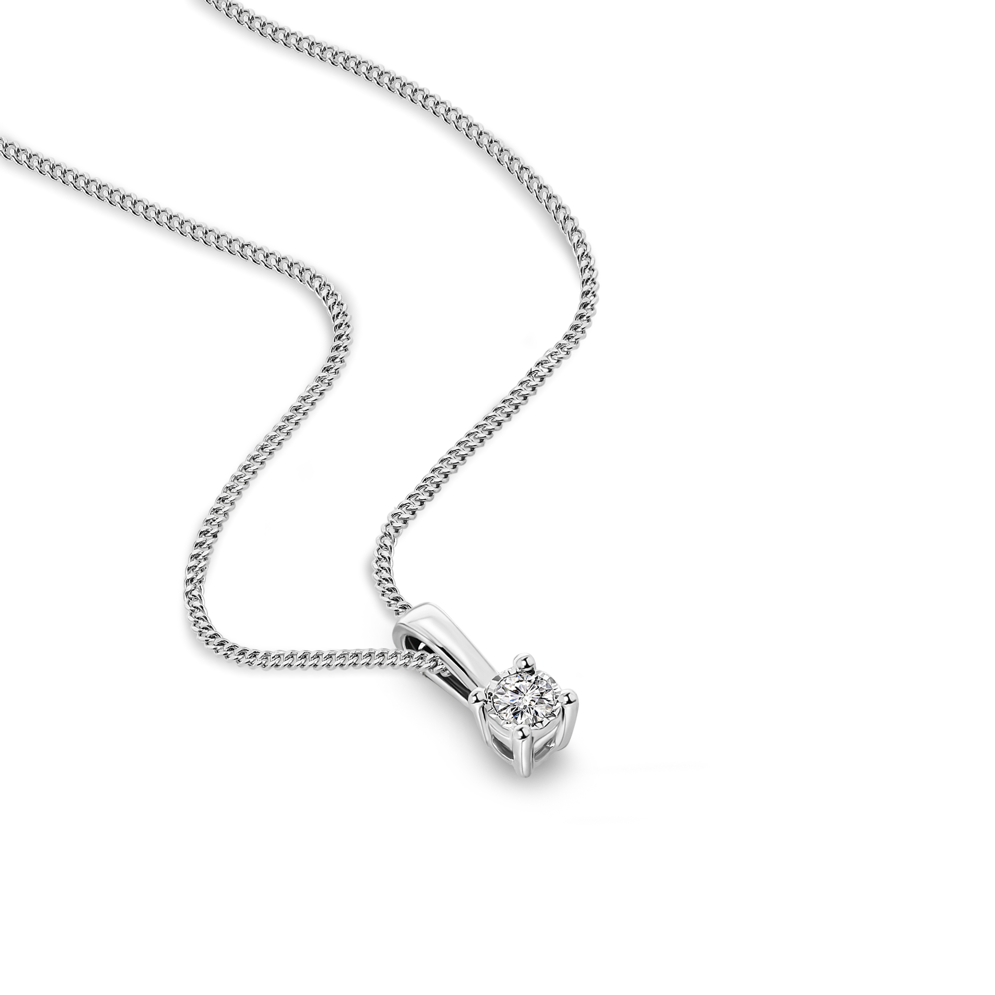 Miore Collana Oro Bianco 9KT
