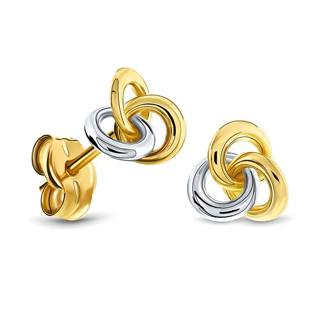 Miore Orecchini oro bicolore 14kt 585