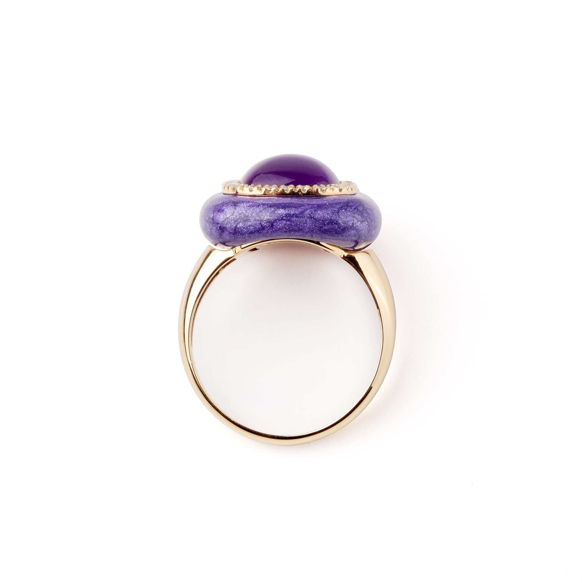 Noi Gioielli Firenze 1873 Mistica anello oro giallo ametista 16mm