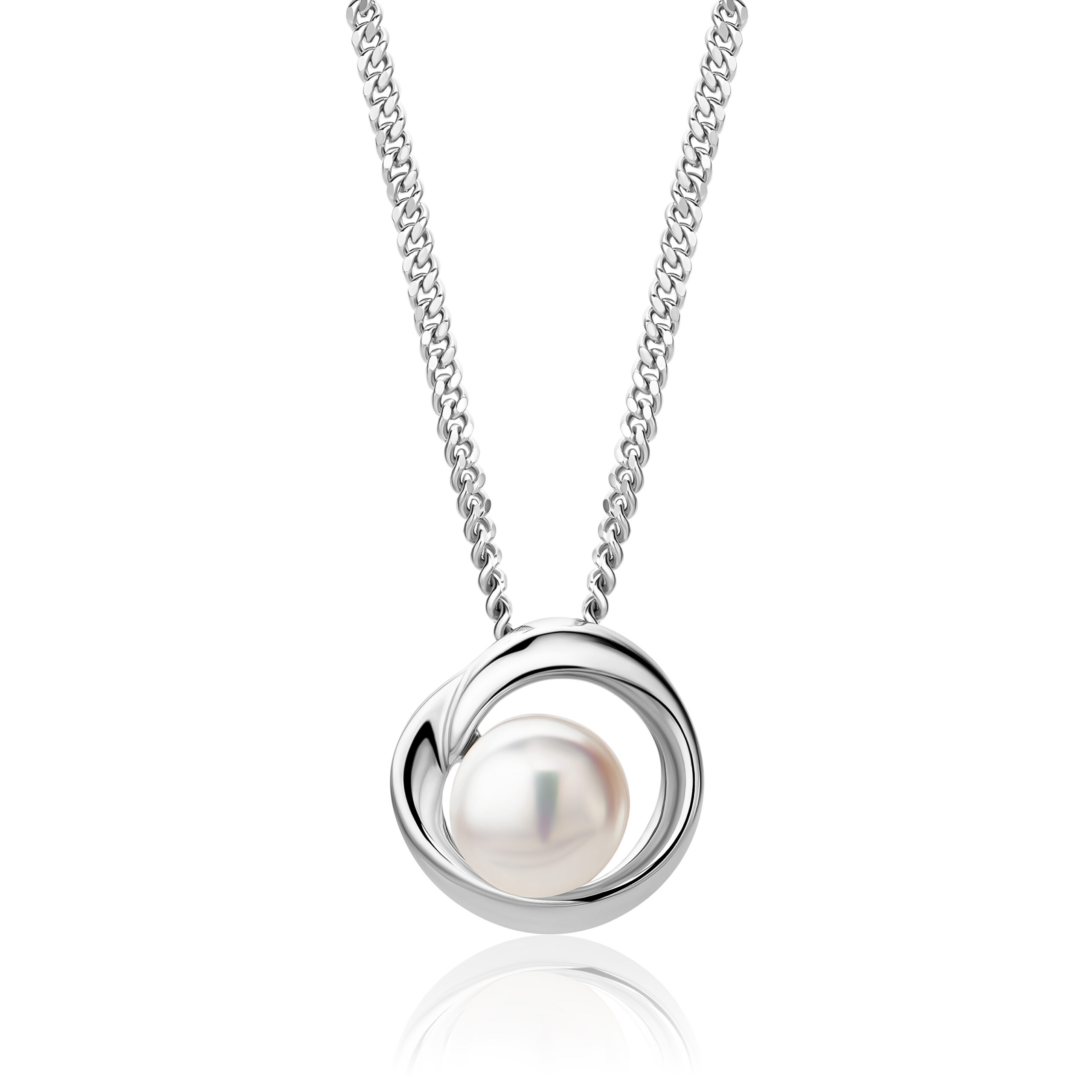 Miore Collana Perle Acqua Dolce Argento 925