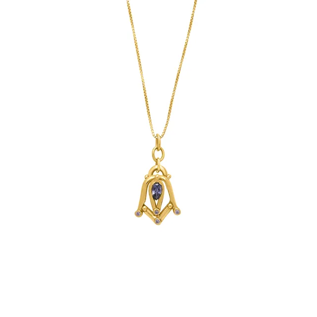 Giulia Iosco Aurora Borealis Drop collana oro