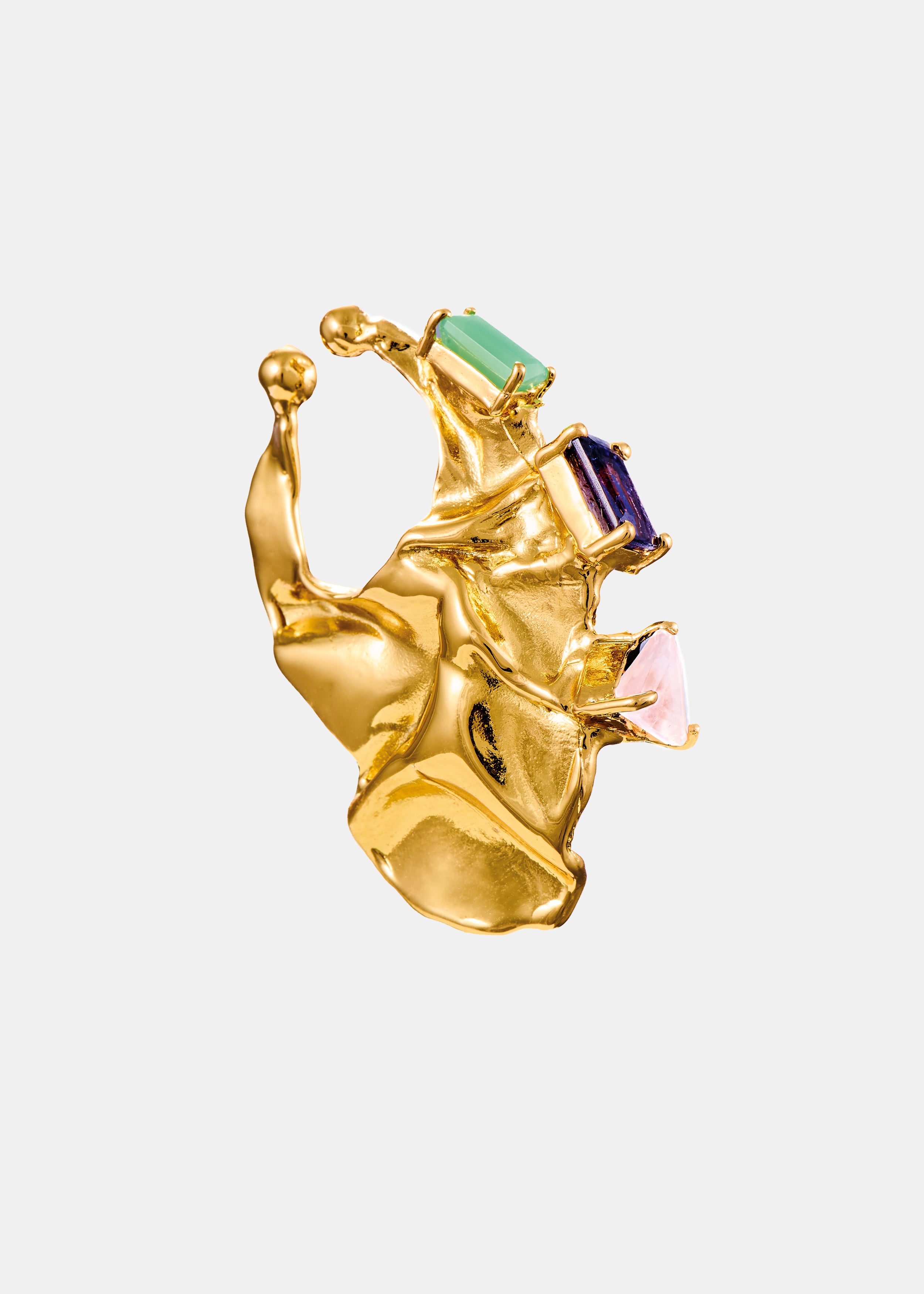 Voodoo Jewels Bold Shapes Ares earcuff bronzo pietre