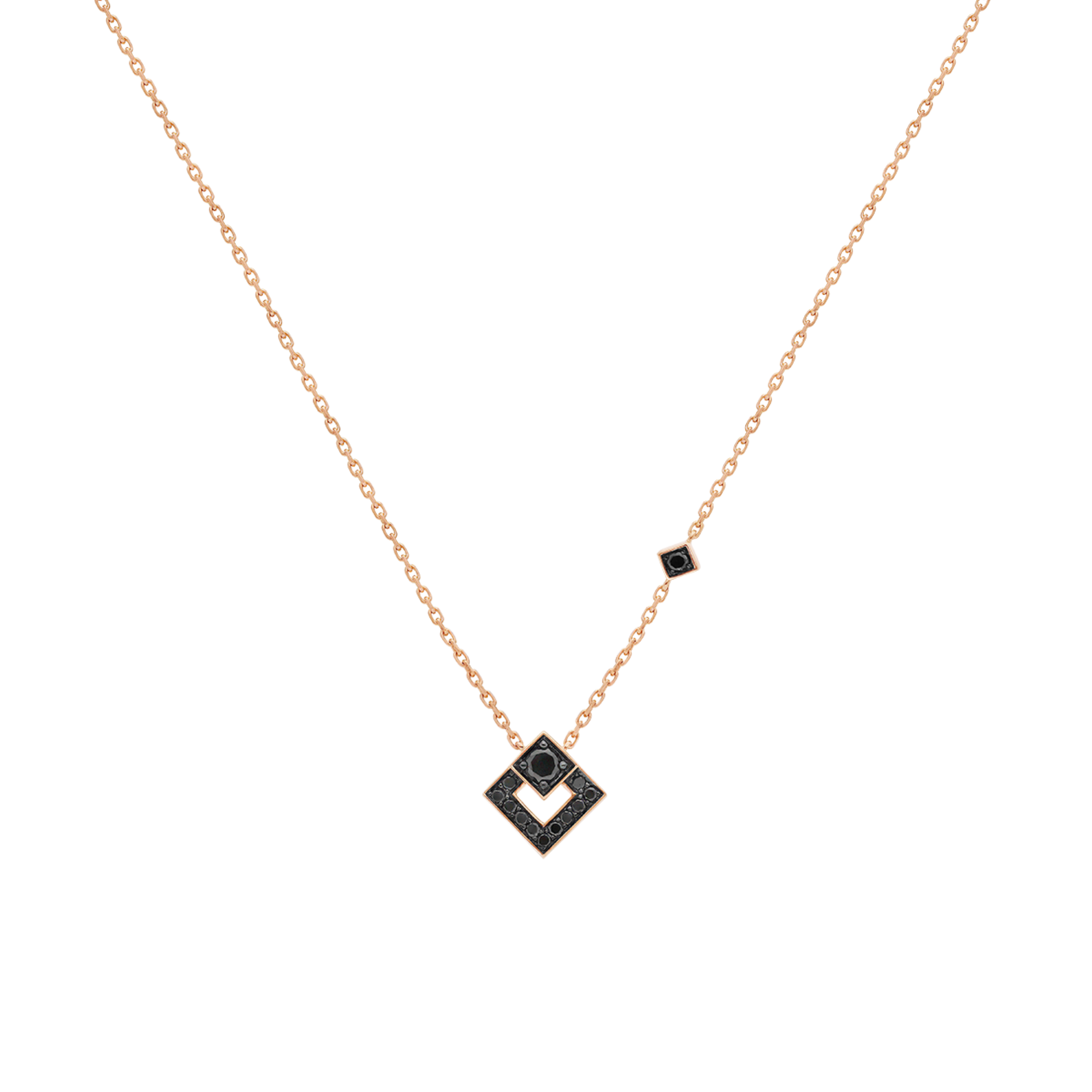 Korloff Éclat JL-JEP01 ciondolo oro rosa diamanti neri