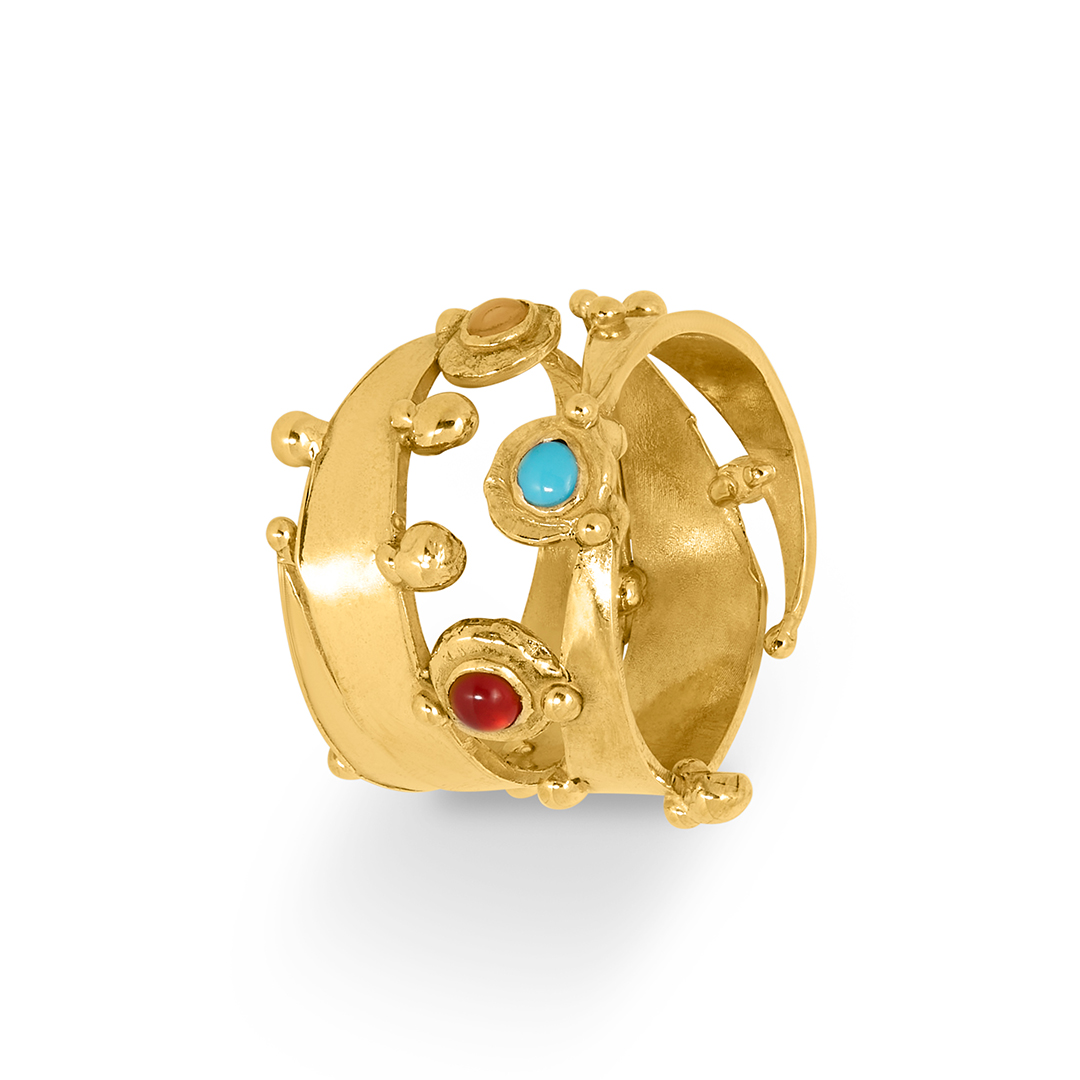 Giulia Iosco Holy Crown Cabochon anello corona