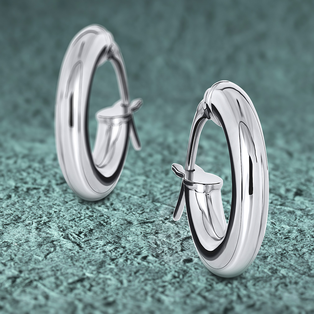 Miore Earrings orecchini oro bianco 375