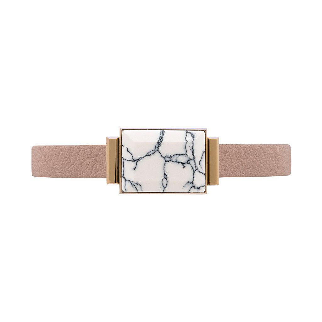 Ringly GO Straps Cinturino Saddle Brown Double Wrap pelle