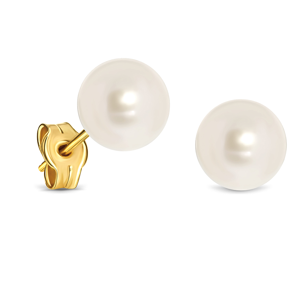 MIORE Orecchini Oro Giallo 375 Perla d'Acqua Dolce