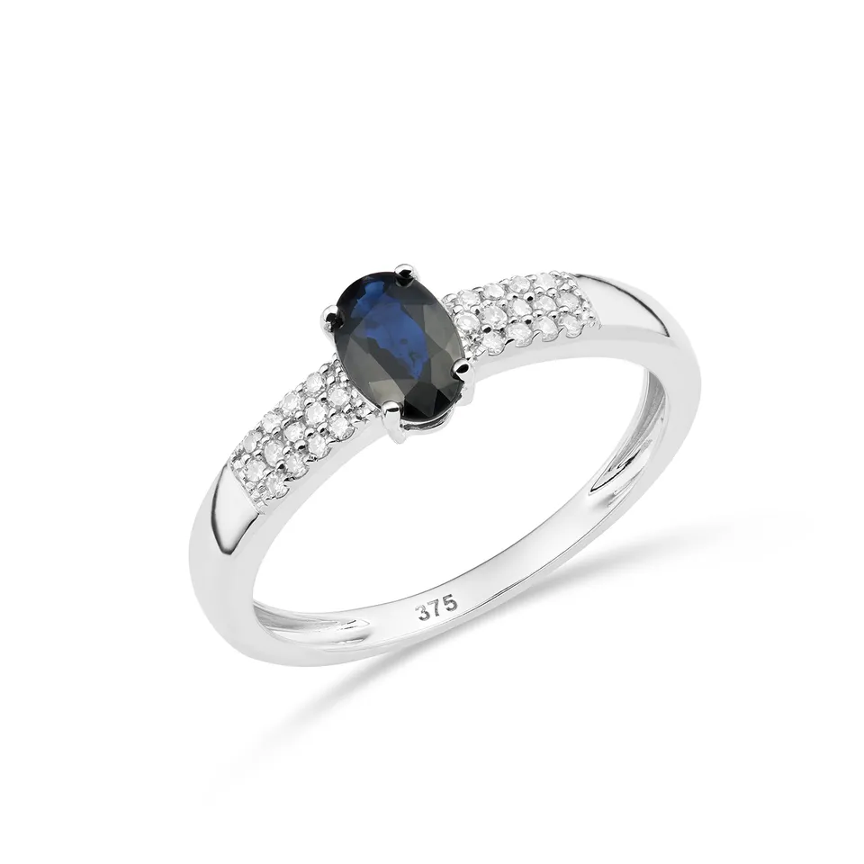 Miore Ring Anello oro bianco zaffiro W1421