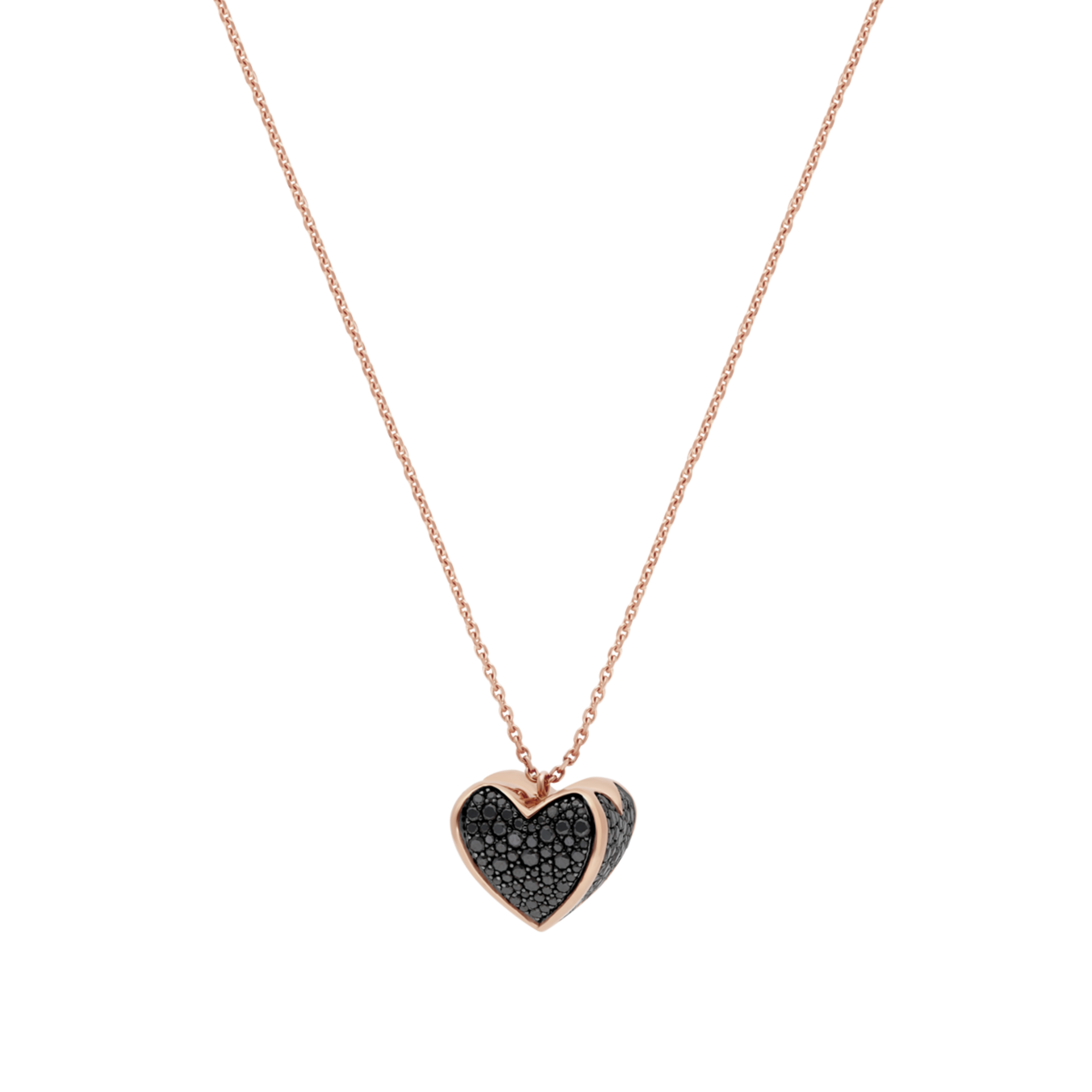 Korloff Korlove JKVP05 collana oro rosa diamanti neri XL