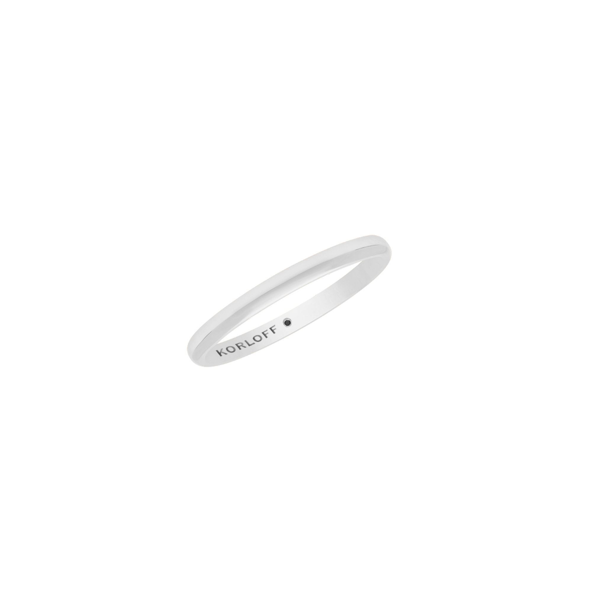 Korloff Rings Fede Jonc Parisien 2mm platino