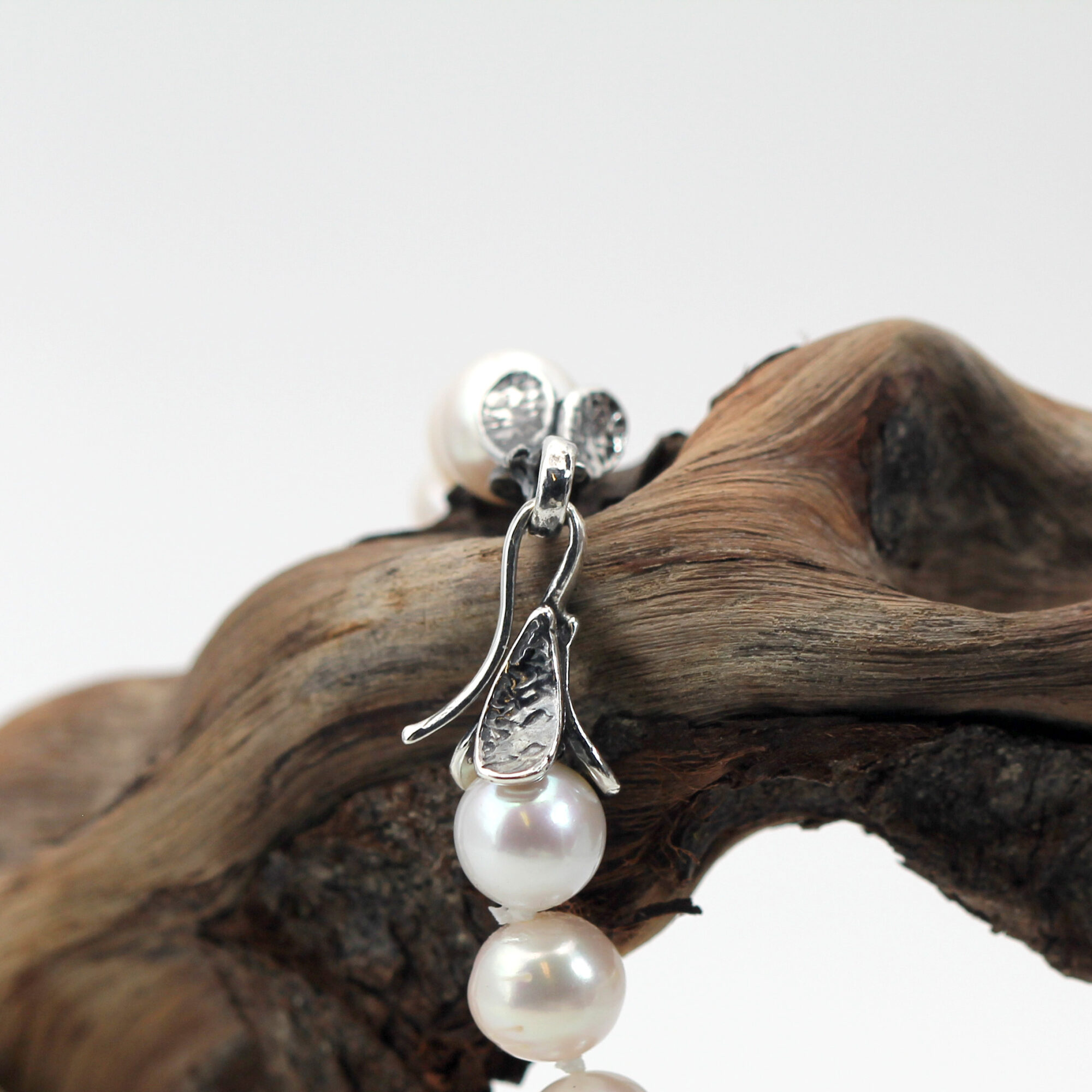 Anna Gioielli Choker Collana Perle Argento 48 cm 10/11 mm