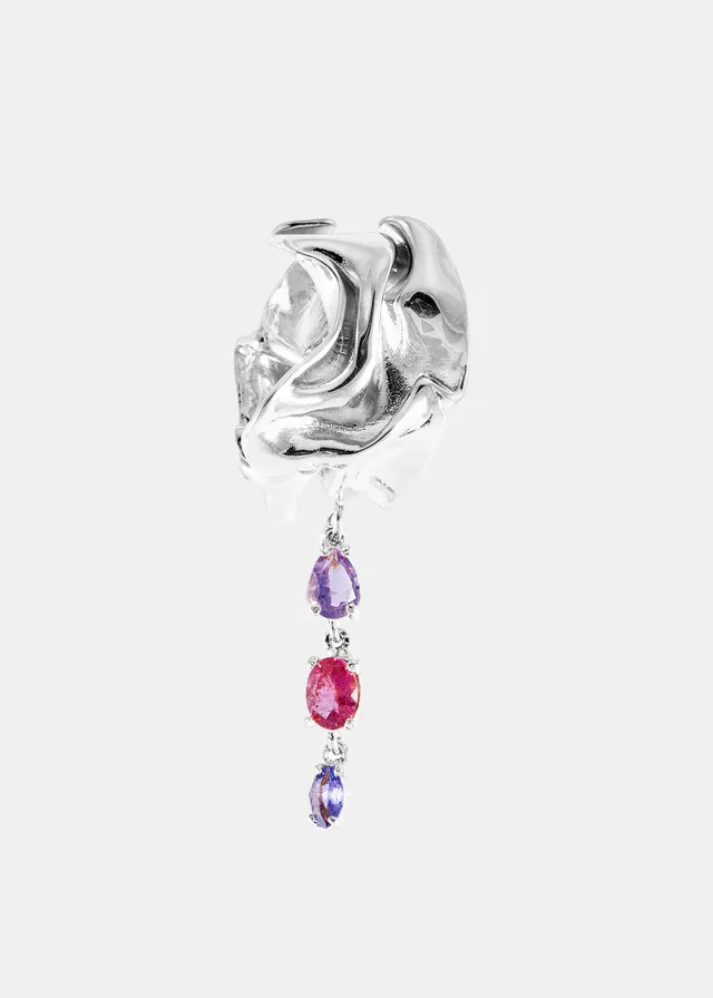 Voodoo Jewels Bold Shapes Pink Celaya orecchino earcuff oro