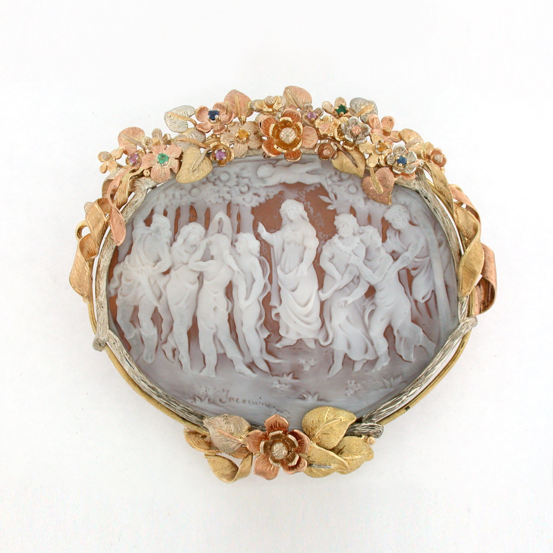 Anna Gioielli Gioielli Unici spilla cammeo Primavera oro 10 cm
