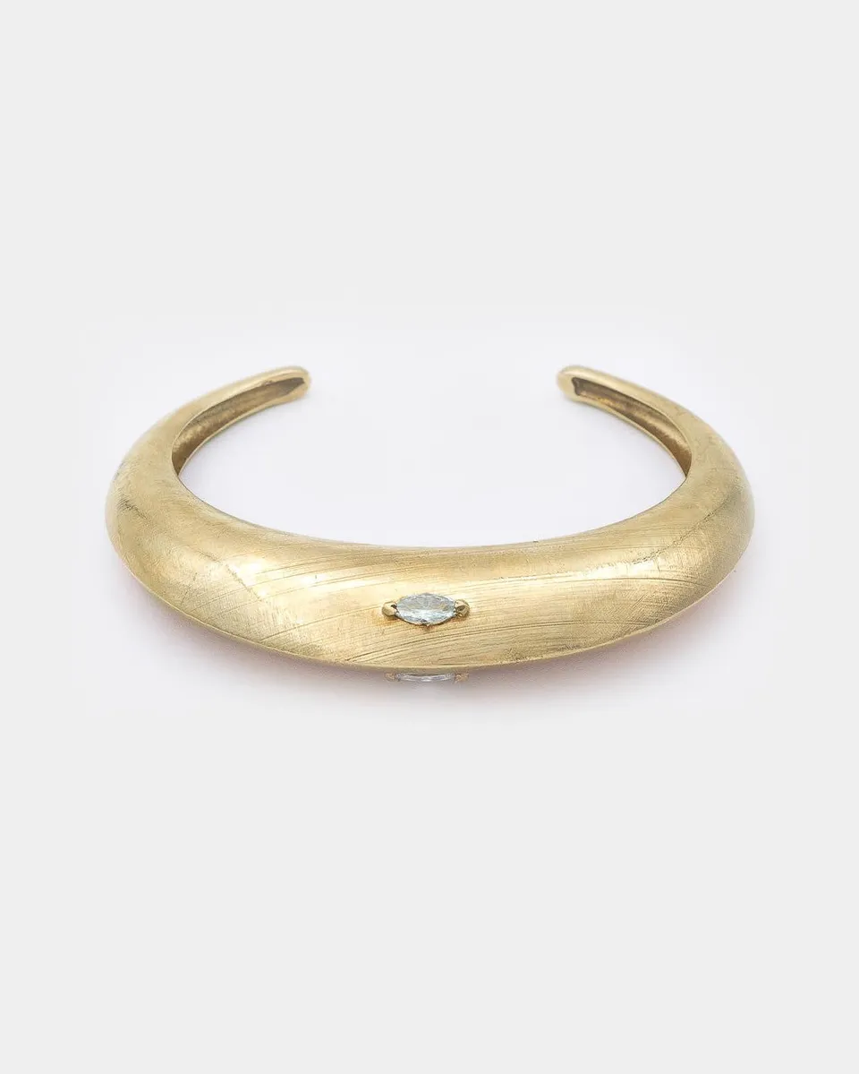 Voodoo Jewels Bold Shapes Adrastea bracciale zirconi bianchi