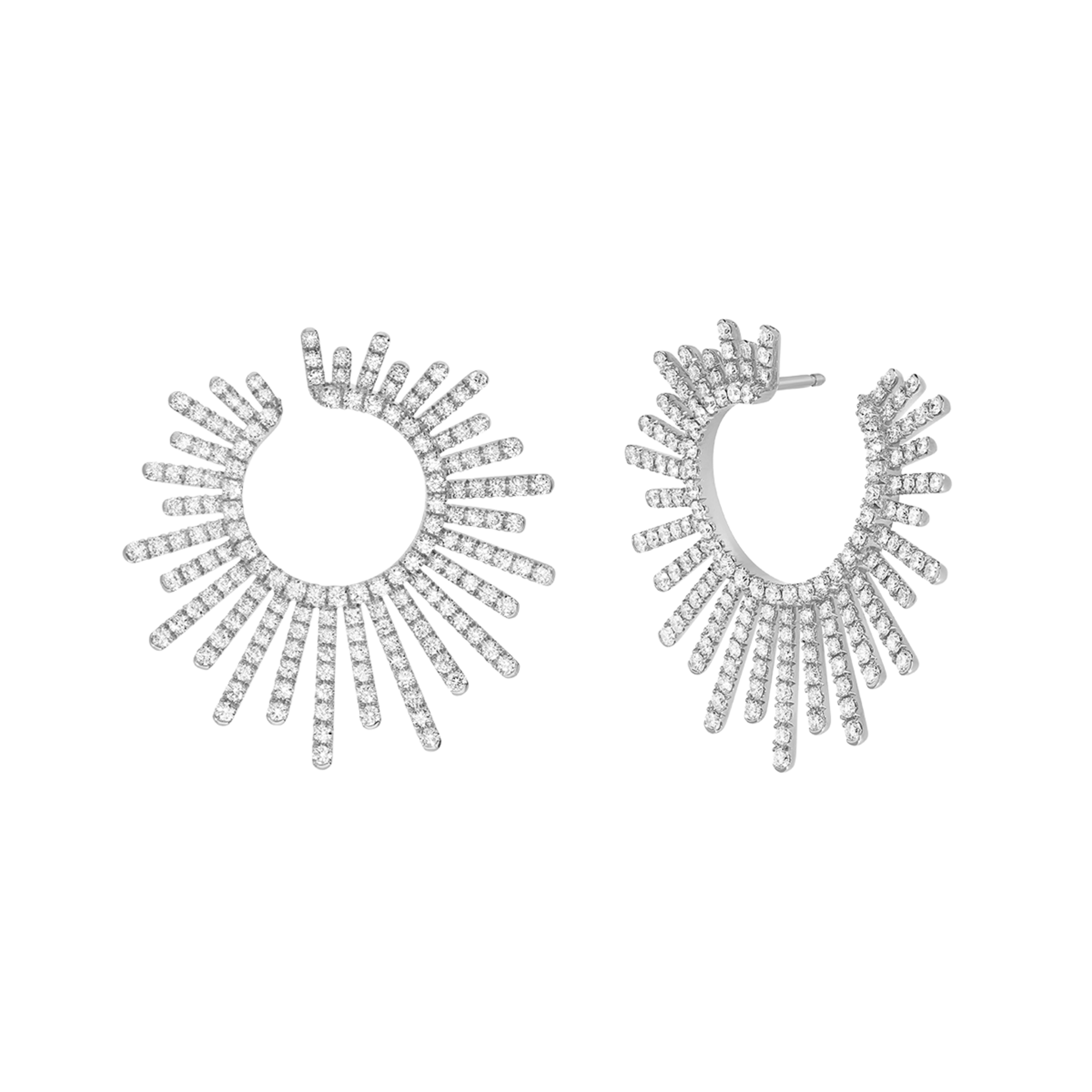 Korloff Divine Fougue Cerchi Raggi oro bianco diamanti